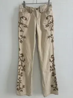 【Ralph Lauren 】刺繍入りブーツカットデニム　希少 90s M