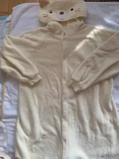 すみっコぐらし ねこ　フード付き着ぐるみパジャマ 150