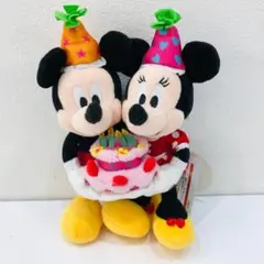 美品タグ付 Disney ハッピーバースデー ぬいぐるみバッジ 希少 m871