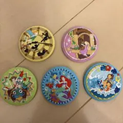 ディズニー刺繍缶バッチ 5個セット