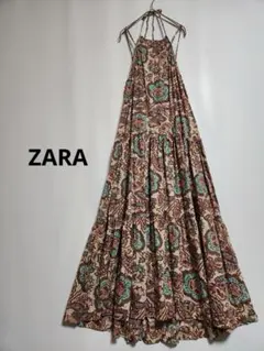 ☘️T22734☘️新品 ZARA パッチワーク オールインワン ジャンプ 