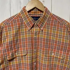 ラルフローレン レア RL WORKSHIRT チェック BD 長袖 シャツ L