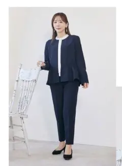 しまむら maki 3点セット ペプラムジャケット ネイビー　卒業式・入学式