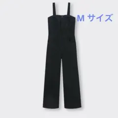 ベアトップサロペットパンツQ ブラック