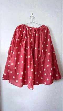 RT-161799様専用！サマンサモスモス大きめドット柄ロングスカート