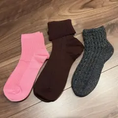 【新品】靴下屋 靴下3点セット ソックスまとめ売り タビオ