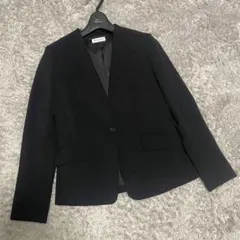 極美品　プラステ PLST ストレッチダブルクロスカラーレスジャケット