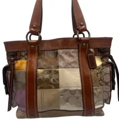 COACH コーチ パッチワークデザイン トートバッグ