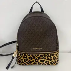 MICHAEL KORS レオパード リュック MK柄 美品のサムネイル