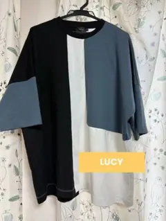 LUCY Mサイズ カラーブロックTシャツのサムネイル