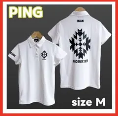 PING✨PHOENIX1959 ポロシャツ ホワイト Mサイズのサムネイル