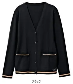 ハナエモリ　ラインカーディガン　L