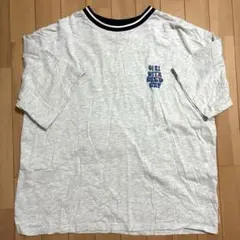 グレー 半袖 Tシャツ キャラクターイラスト