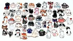 全部違う　ネコ　チャーム　猫　パーツ　５０個セット！★★Ⅱ