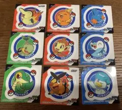 ポケモンスナック シール　9種　ポッチャマ　アチャモ　ヒノアラシ　ミズゴロウ