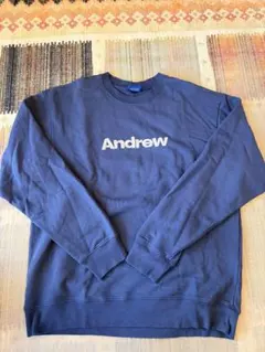 Andrew クルーネック スウェット ネイビーのサムネイル