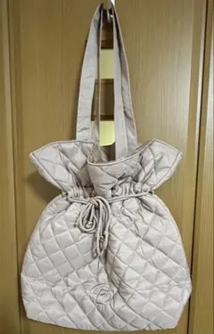 COCO DEAL 推し活キルティング2WAYトートバッグBOOK モカピンク