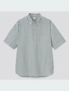 ♡美品♡ユニクロ　エクストラファインコットンストライププルオーバーシャツ