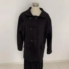 【新品未使用】ONLISA ブラック ダブルブレストコート