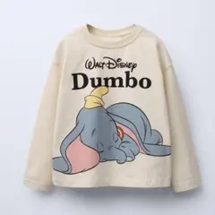ZARA ベビー 新品 ダンボ ロンTシャツ 92 ディズニー トップス