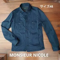 ムッシュニコル MONSIEUR NICOLE ミリタリージャケット サイズ48のサムネイル