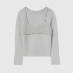 【新品未使用】SeaRoomLynn Raccoon woolビスチェニット