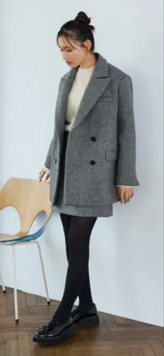 【新品未使用】EMMEL REFINESボンディングビッグジャケット