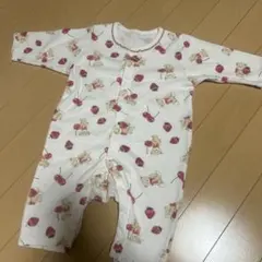 くまといちご ロンパース