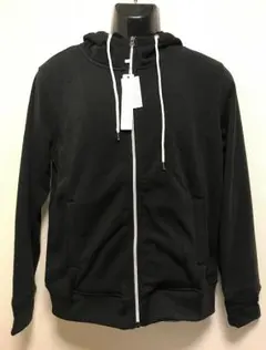 【ハルハム 】メンズ　ジップアップ フリース ジャケット　BLACK　Lサイズ