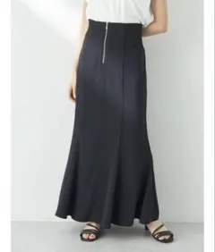 【earthmusic&ecology】バックレースサイドリブマーメイドスカート