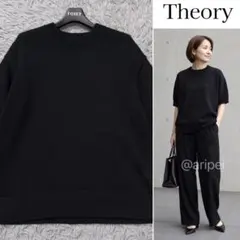 theory luxe✨カットソー Tシャツ 梯子レース ブラック - メルカリ