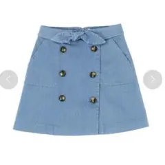 dazzlin ♡ トレンチ風デニム台形スカート