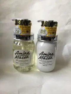 アミノメイソン)シャンプーキメ細かい泡立ち、リンス毛先までしっとり、450mＬ)