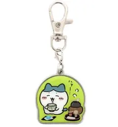 ちいかわ もぐもぐ本舗 メタルチャームキーホルダー 抹茶 ハチワレ 京都伏見