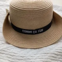 COMME CA ISM ベージュ 麦わら帽子 Mのサムネイル
