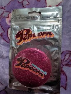 嵐Popcorn グリッター缶バッチ ピンク