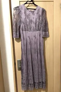 ROPE PICNIC パープル レース ドレス 36