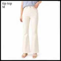 新品 tip top アイボリー フレアデニム M 美脚のサムネイル