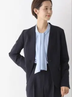 LEPSIM 【入卒式／セレモニー】Wクロスストレッチノーカラージャケットのサムネイル