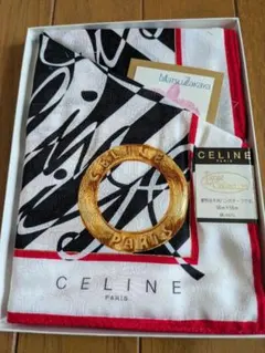 CELINE Large Collection シルクハンカチ 58cm