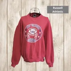90s USA製　ラッセルアスレティック 前V スウェット 1992年 記念ロゴ