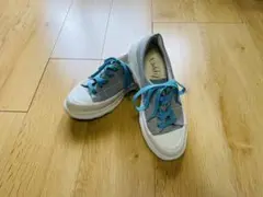 Zipper 厚底スニーカー グレー チェック柄のサムネイル