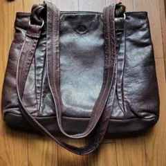 ショルダーバッグ　ダークブラウン