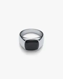 OX JEWELRY Oval Ring 19号 シルバー×オニキス - メルカリ