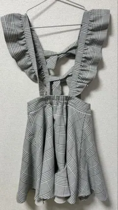 【新品未使用】LODISPOTTO ジャンパースカート チェック バックリボン