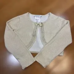Bonnie Jean ゴールドカーディガン ボレロW865877-SL