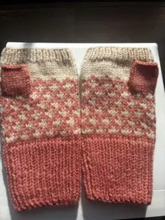 【値下げしました】　編み込みアームウォーマー