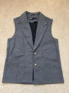ZARA グレー ベスト XS-S