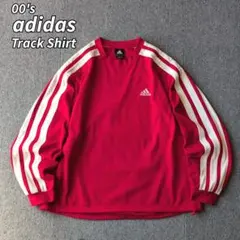 00s adidas トラックシャツ 刺繍 古着 長袖 ジャージ XL