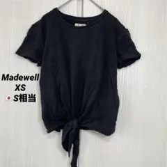 メイドウェル カットソー クルーネック 半袖 無地 XS 黒 コットン デートのサムネイル